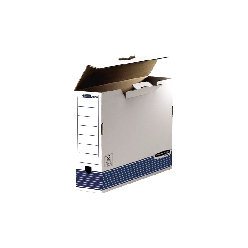LOT de 10 Fellowes Bankers Box Ultimate File Box 100 mm A3 - Fastfold Self Assembly - Carton recyclé certifié FSC