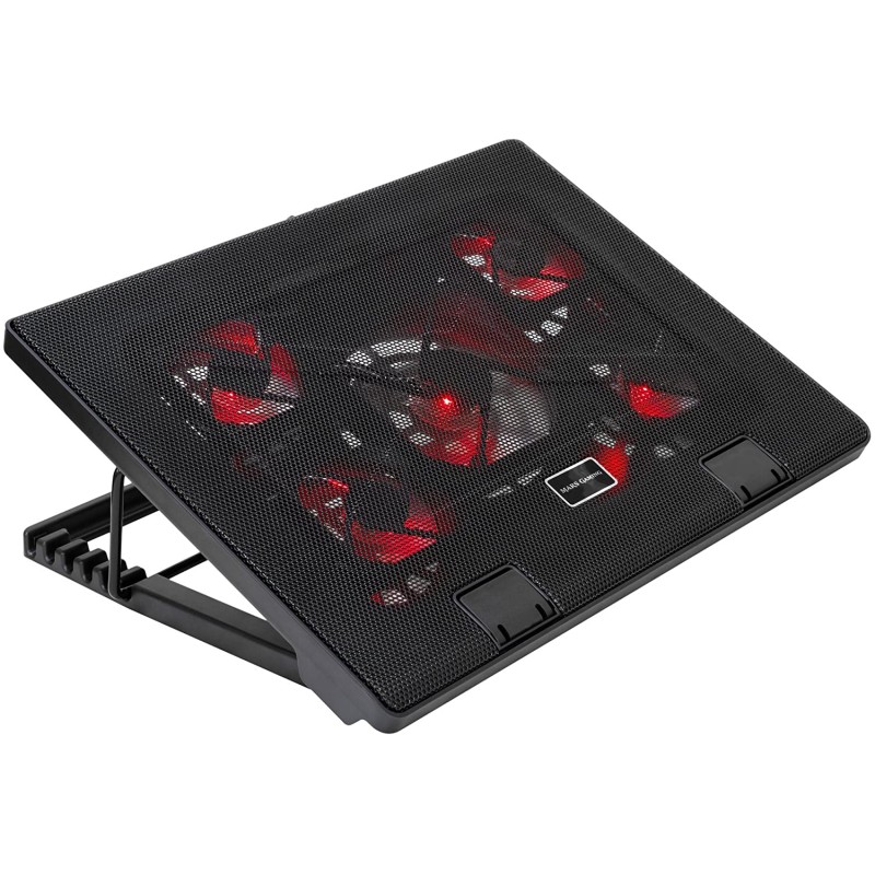 Mars Gaming MNBC2 Base de refroidissement pour ordinateur portable jusqu'à 17,3" USB - Inclinaison réglable - 5 ventilateurs