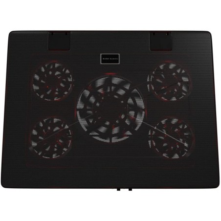 Mars Gaming MNBC2 Base de refroidissement pour ordinateur portable jusqu'à 17,3" USB - Inclinaison réglable - 5 ventilateurs