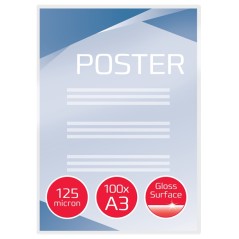 ✅ GBC Lot 100 Portfolios Plastification A3 125 microns couleur en stock