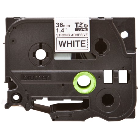 Brother TZeS261 Ruban d'étiquettes laminées super adhésif original - Texte noir sur fond blanc - Largeur 36 mm x 8 mètres