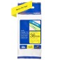 Brother TZe661 Original Ruban d'étiquettes laminées - Texte noir sur fond jaune - Largeur 36 mm x 8 mètres Brother TZe661 Original Ruban d'étiquettes laminées - Texte noir sur fond jaune - Largeur 36 mm x 8 mètres