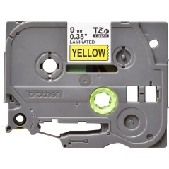 ✅ Brother TZe621 Ruban d'étiquettes laminées - Texte noir sur fond jaune couleur Noir/jaune en stock