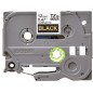 Brother TZe334 Original Ruban d'étiquettes laminées - Texte doré sur fond noir - Largeur 12 mm x 8 mètres Brother TZe334 Original Ruban d'étiquettes laminées - Texte doré sur fond noir - Largeur 12 mm x 8 mètres