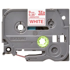 ✅ Brother TZe222 Ruban d'étiquettes laminées - Texte rouge sur fond blanc couleur Rouge/blanc en stock