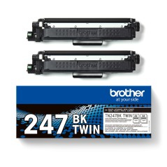 ✅ Brother TN247 Noir Lot de 2 cartouches de toner authentiques - TN247BKTWIN couleur Noir en stock