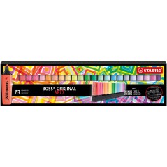 ✅ Stabilo Boss Arty Line Pack de 23 Marqueurs Fluo couleur en stock