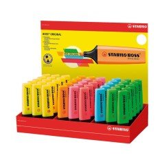 ✅ Stabilo Boss 70 Lot de 45 Marqueurs Fluo couleur en stock