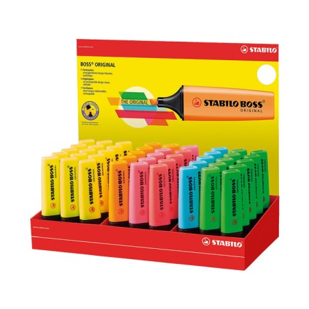 ✅ Stabilo Boss 70 Lot de 45 Marqueurs Fluo couleur en stock