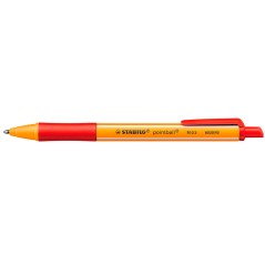 stylo bille orange grip rouge