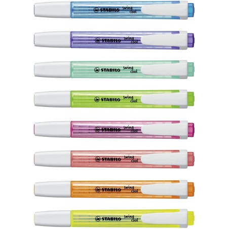 Marqueurs Fluo Stabilo Swing Cool - Pack de 8 Papeterie