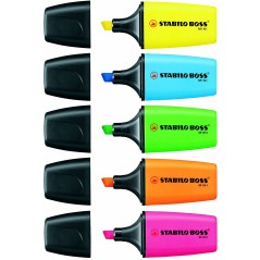 Marqueurs fluo Stabilo Boss Mini lot de 50