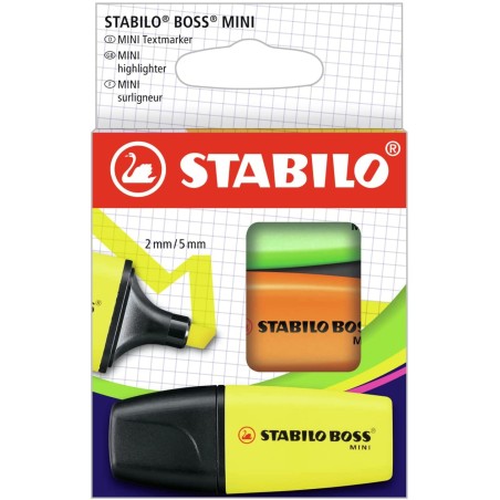 Stabilo Boss mini surligneurs jaunes