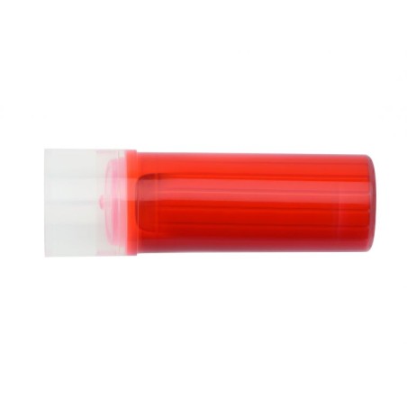 cartouche rouge translucide capuchon transparent