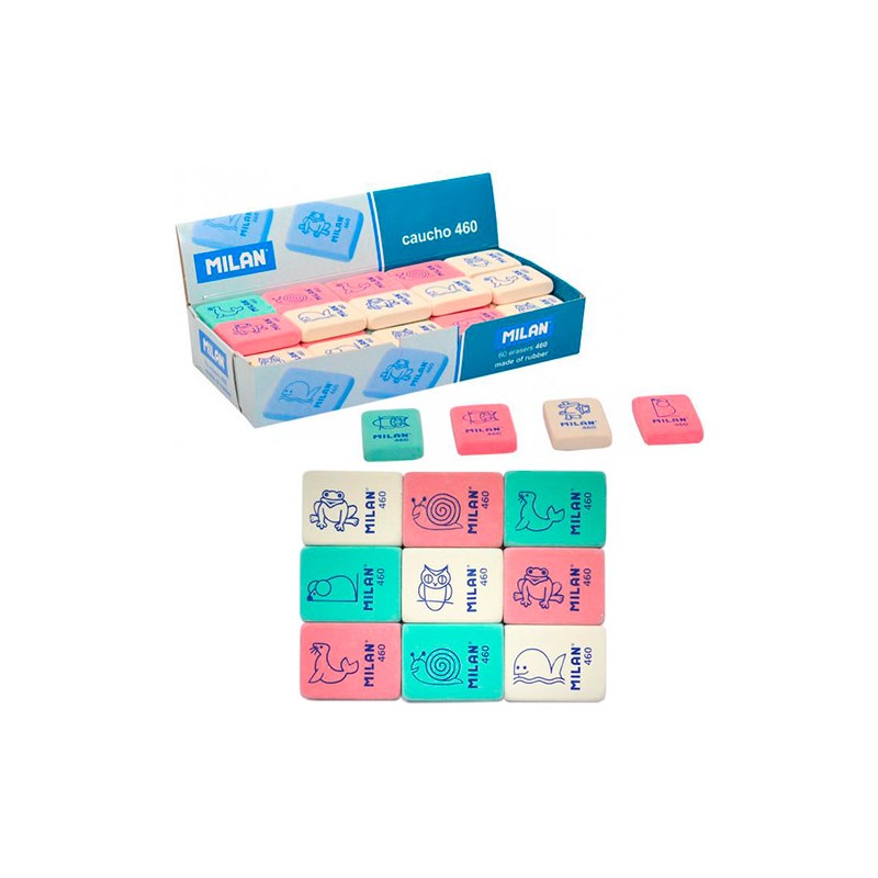 Gommes rectangulaires Milan 460 lot de 60 pièces