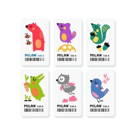 Stickers animaux colorés Milan 436A