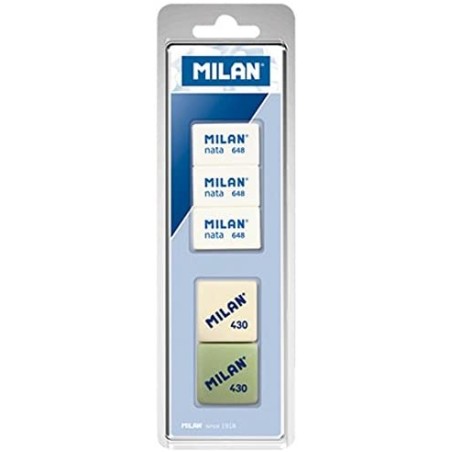 Gommes Milan assorties en étui