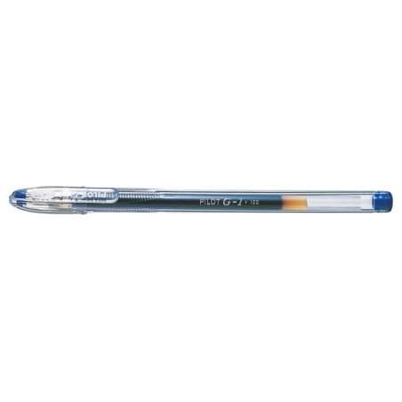 stylo gel bleu transparent Pilot