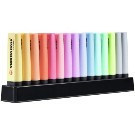 Marqueurs fluorescents Stabilo Boss pack de 15 couleurs