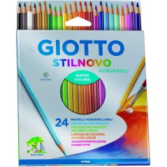✅ Giotto Stilnovo Acquarell 24 Crayons Aquarelle couleur en stock