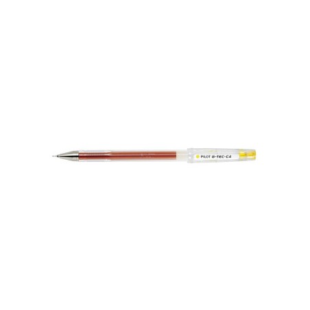 stylo gel transparent grip marron