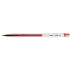 stylo gel rouge pointe fine