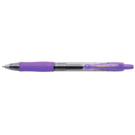 stylo gel violet grip ergonomique