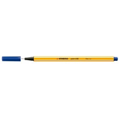 Stylo fin jaune capuchon bleu