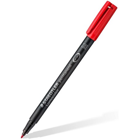 marqueur permanent Staedtler capuchon rouge