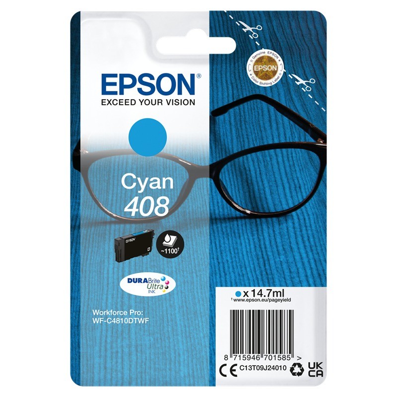 Cartouche encre Epson 408 Cyan (C13T09J24010)