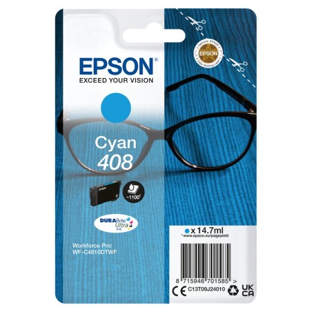 ✅ Cartouche encre Epson 408 Cyan (C13T09J24010) couleur cyan en stock