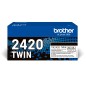 Brother TN2420 Noir Lot de 2 cartouches de toner d'origine - TN2420TWIN Brother TN2420 Noir Lot de 2 cartouches de toner d'origine - TN2420TWIN
