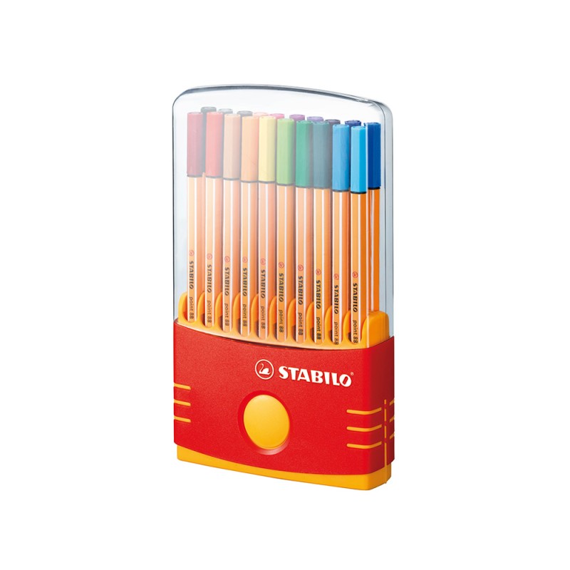 Feutres Stabilo Point 88 lot de 20 couleurs