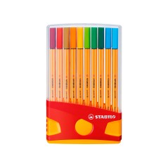 Feutres Stabilo Point 88 lot de 20 couleurs