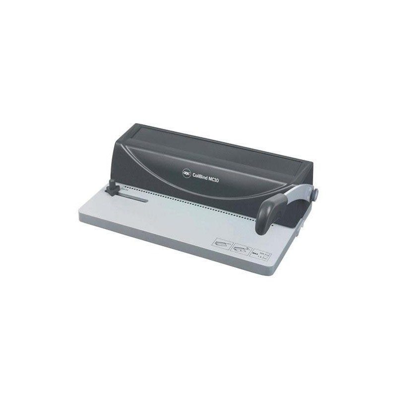 GBC MC10 CoilBind Classeur à spirale métallique A4 - Perfore jusqu'à 10 feuilles - Relie jusqu'à 450 feuilles
