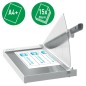 Cisaille à papier Leitz Precision Office A4+ - Coupe jusqu'à 15 feuilles - Format A4 - Cutter en acier rectifié avec précision
