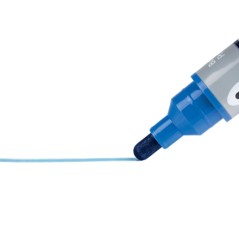 marqueur bleu pointe biseautée