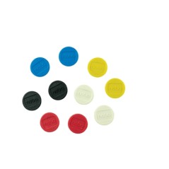 ✅ Nobo Aimants Magnétiques - 13mm - Couleurs Assorties (Lot de 10) couleur en stock
