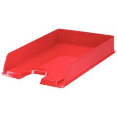 ✅ Lot de 10 corbeilles à courrier Eurosport Vivida A4 Couleur rouge couleur en stock