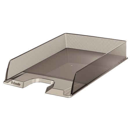 ✅ Lot de 10 corbeilles à courrier Eurosport A4 Transparent Fume Color couleur en stock