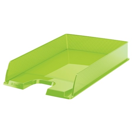 ✅ Lot de 10 corbeilles à courrier Eurosport A4 Vert Transparent couleur en stock