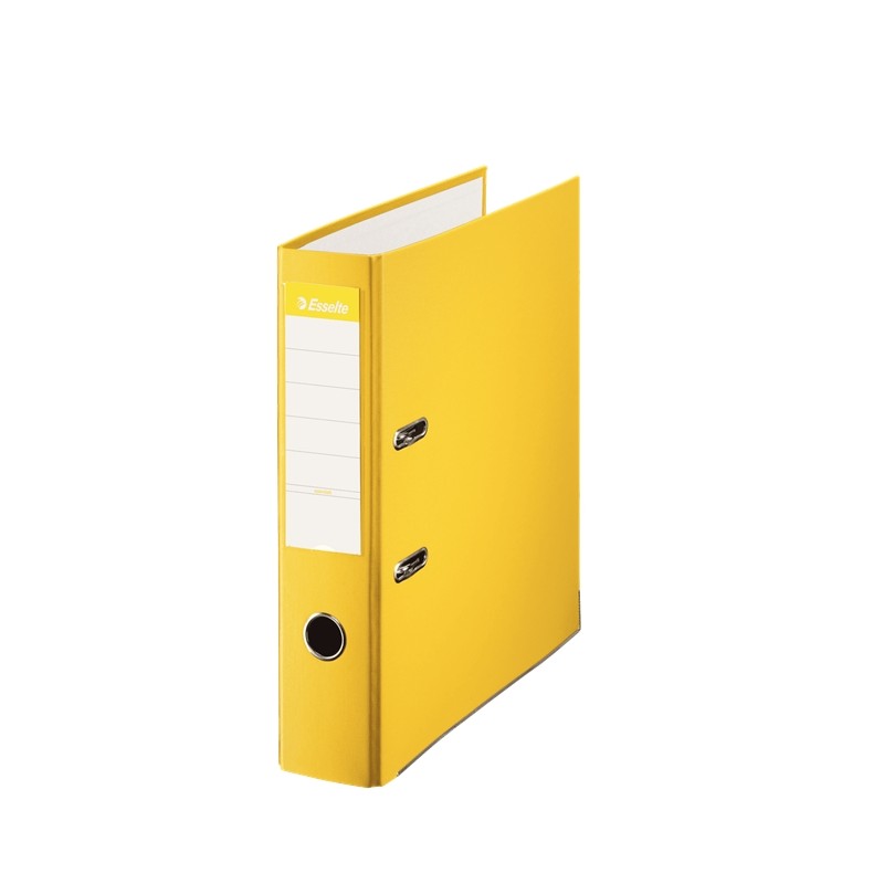Lot 10 Classeurs Esselte Folio, 75mm, Jaune