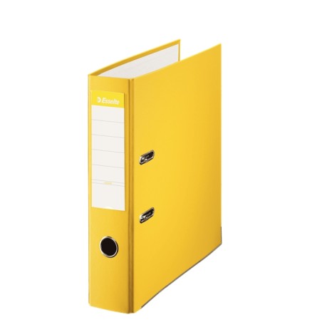 ✅ Lot 10 Classeurs Esselte Folio, 75mm, Jaune couleur en stock