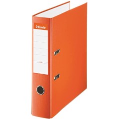 ✅ Lot 10 Classeurs Esselte Folio, 75mm, Orange couleur en stock