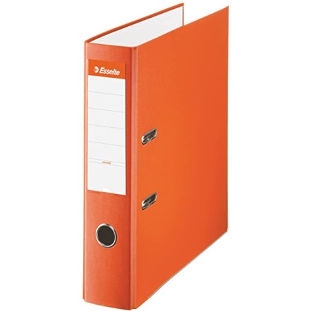 ✅ Lot 10 Classeurs Esselte Folio, 75mm, Orange couleur en stock