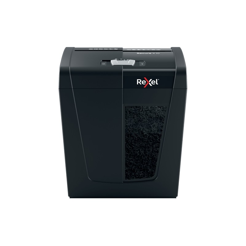 Destructeur Rexel Secure X10 Particle Cut - Détruit jusqu'à 10 feuilles - 18L