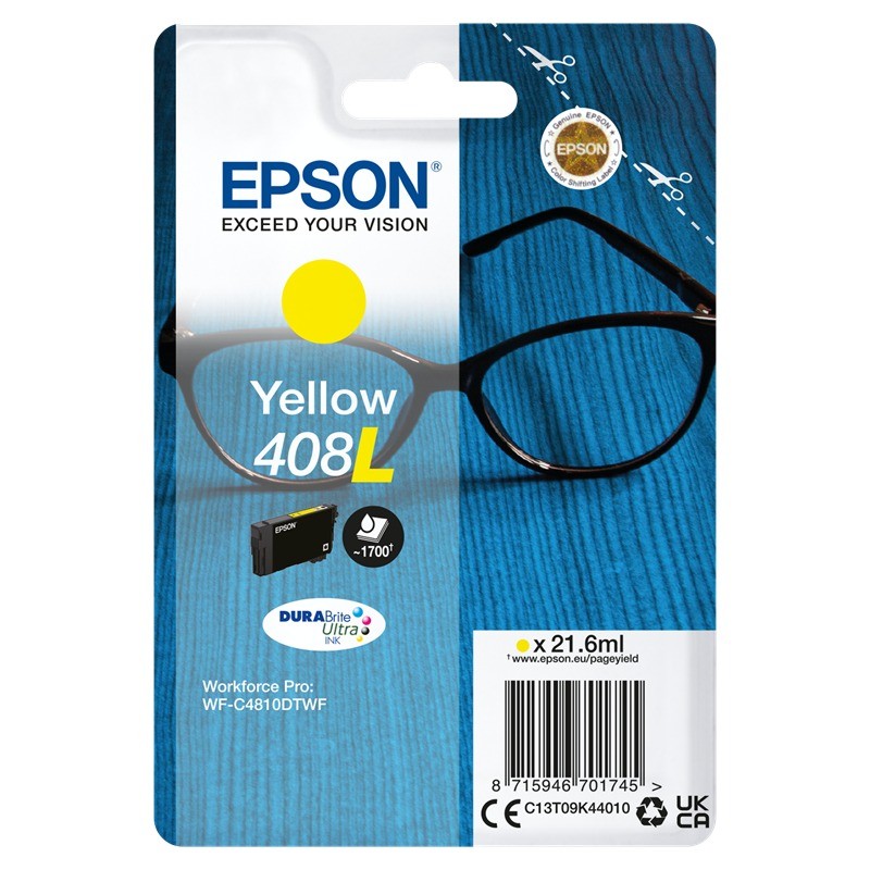 Cartouche encre Epson 408L Jaune (C13T09K44010)