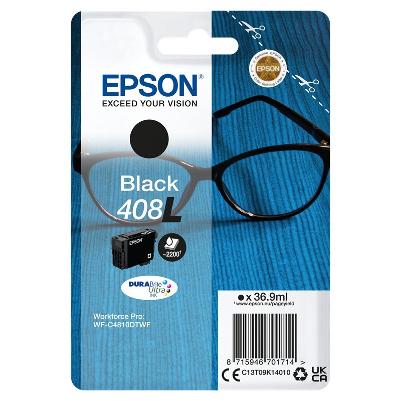 Cartouche encre Epson 408L Noir (C13T09K14010)