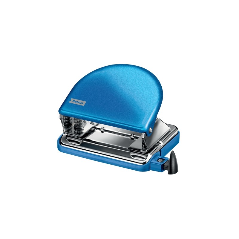 Petrus 52 Perfo Métal - 20 Feuilles - Marques format - Vidage facile - Poinçons 5,5 mm - Bleu