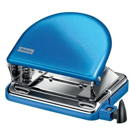 ✅ Petrus 52 Perfo Métal - 20 Feuilles - Marques format - Vidage facile - Poinçons 5,5 mm - Bleu couleur en stock
